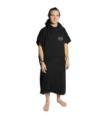 AQSS BLACK PONCHO - The Surfboard Warehouse Australia