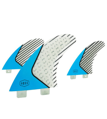 AQUATIC SOCIAL SCENE - BLUE HONEYCOMB (5 FIN) - The Surfboard Warehouse Australia