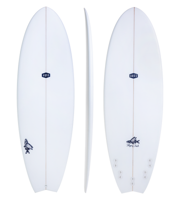 FLYING FISH -CLEAR SKIN - FUNBOARD - The Surfboard Warehouse Australia