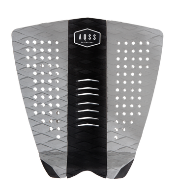 AQSS - GREY/BLACK STRIPE 3 PIECE TRACTION PAD - The Surfboard Warehouse Australia