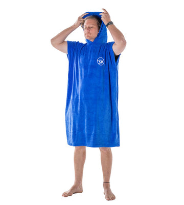 AQSS DARK BLUE PONCHO - The Surfboard Warehouse Australia