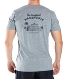 RETRO SURFBOARD WAREHOUSE T-SHIRT - GREY