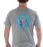 RAINBOW SURFBOARD WAREHOUSE T-SHIRT - GREY